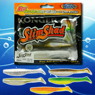 Soft Lures Slim Shad 10cm Mix02 Pike Perch Drop Shot Bait Jig Head Fishing