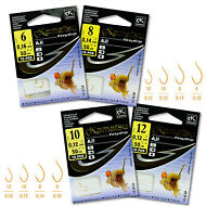 Ready-Tied-Hooks-To-Nylon-sizes-6-8-10-12-50cm-Barbed-Method-Rigs-Fishing-Tackle