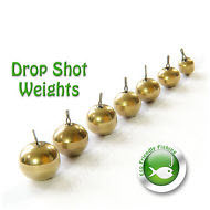 Brass-Sinkers-Drop-Shot-Weights-Round-NON-TOXIC-LEAD-FREE-Perch-Fishing