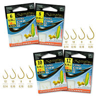 Ready-Tied-Hooks-To-Nylon-Barbed-Rigs-Method-Fishing-sizes-6-8-10-12-50cm