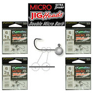 Micro-Jig-Head-Sharp-Hook-size-6-Drop-Shot-Soft-Lures-Double-Barb-Perch-Fishing